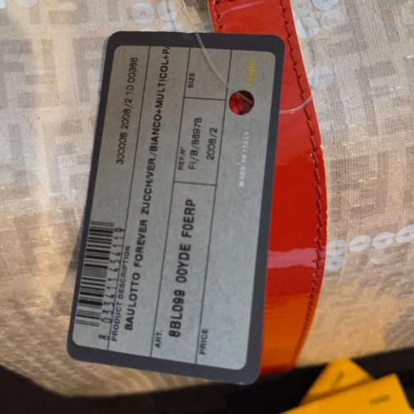 SOLD Fendi Ivory Grey Sequin Multicolour Patent Detail Boston Bag (New) - Picture 4 of 15